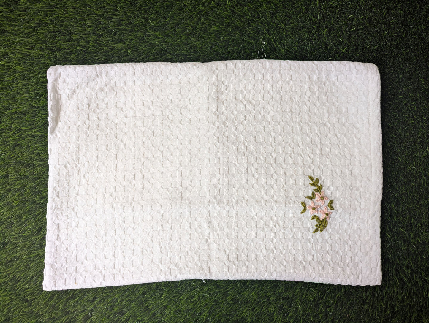 Waffle Embroidery Blanket