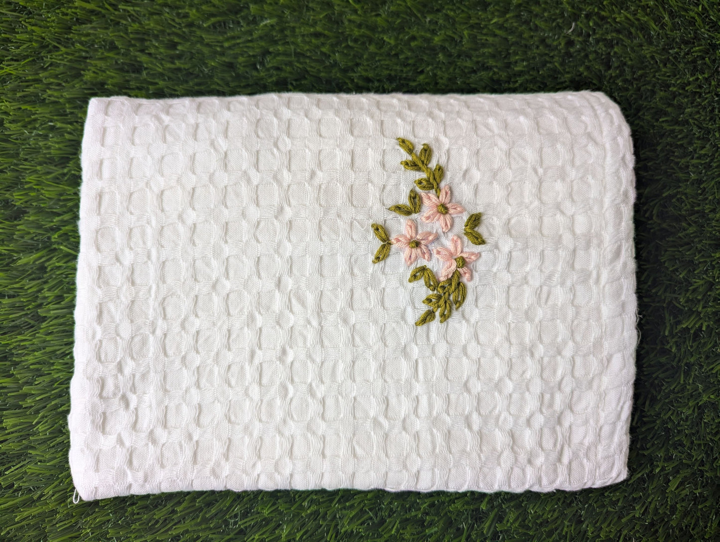 Waffle Embroidery Blanket