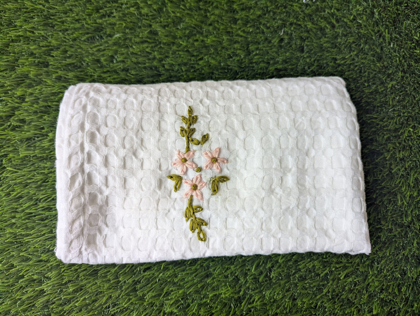 Waffle Embroidery Blanket