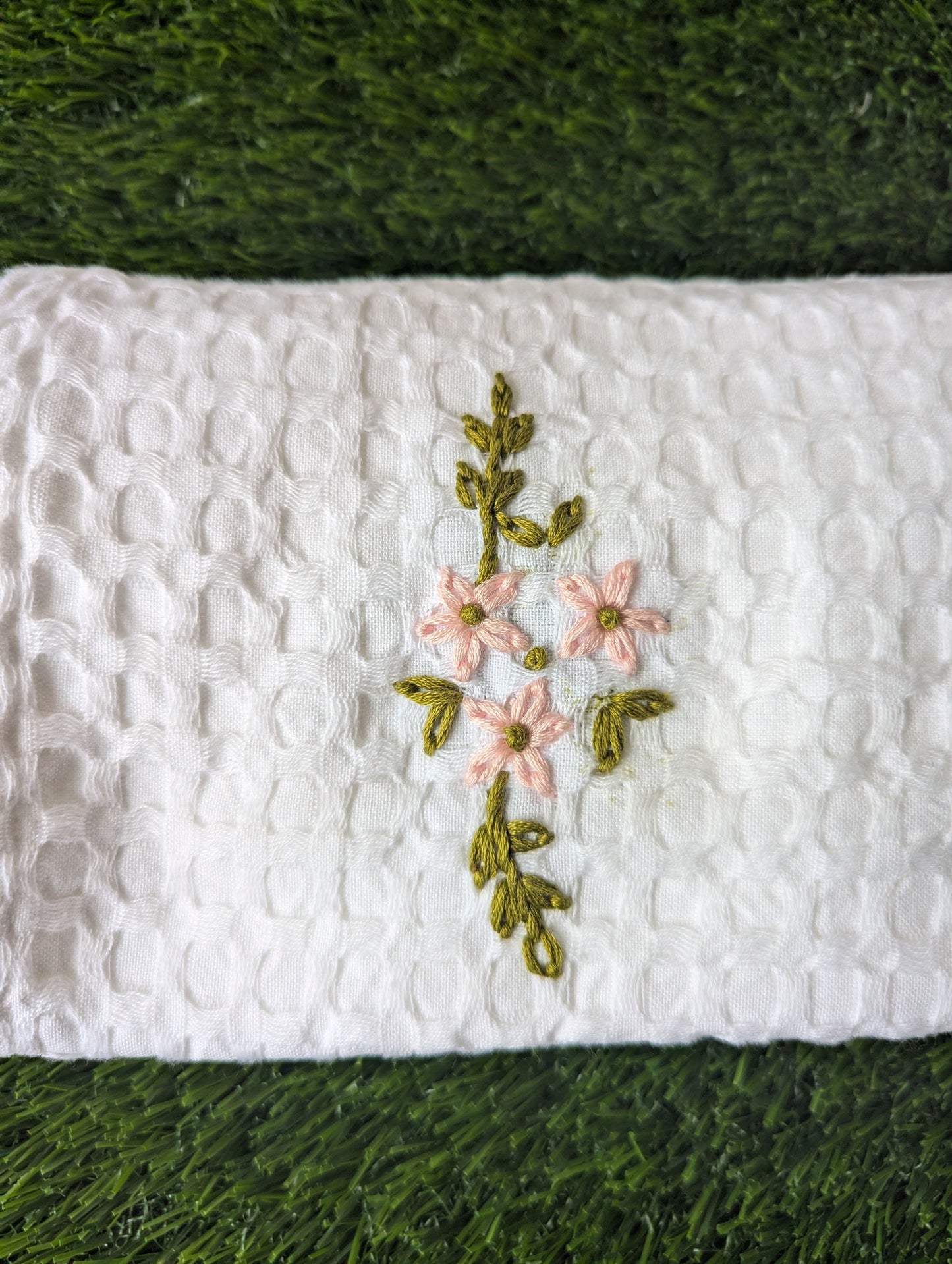 Waffle Embroidery Blanket