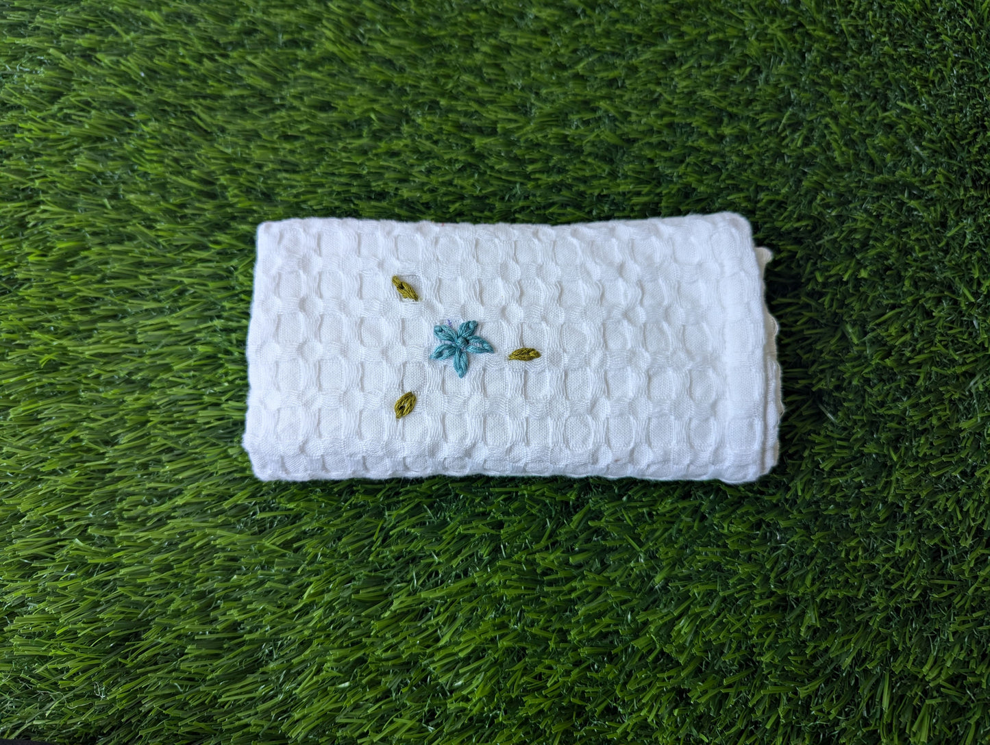 Waffle Burp Embroidery Cloth