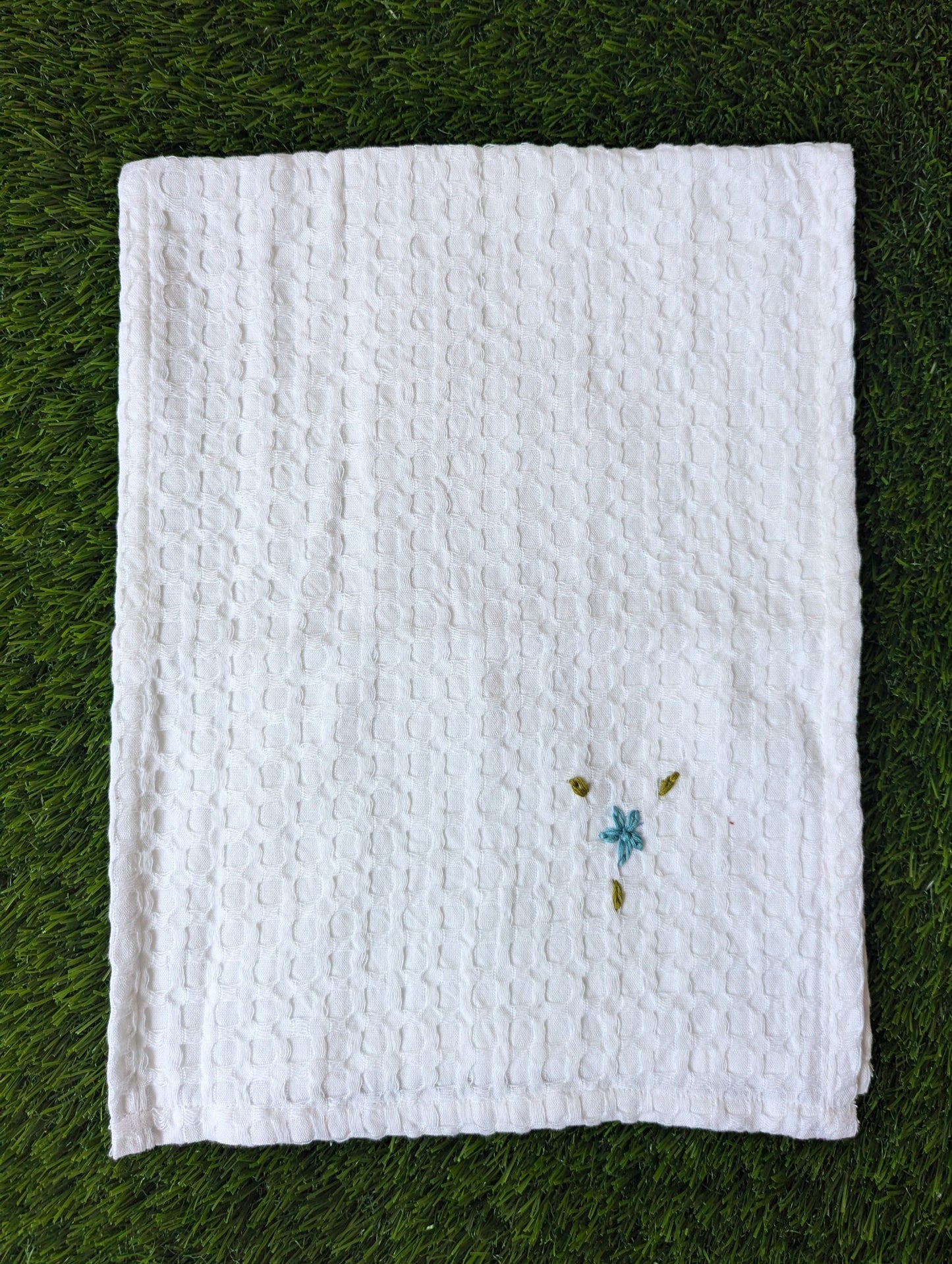 Waffle Burp Embroidery Cloth