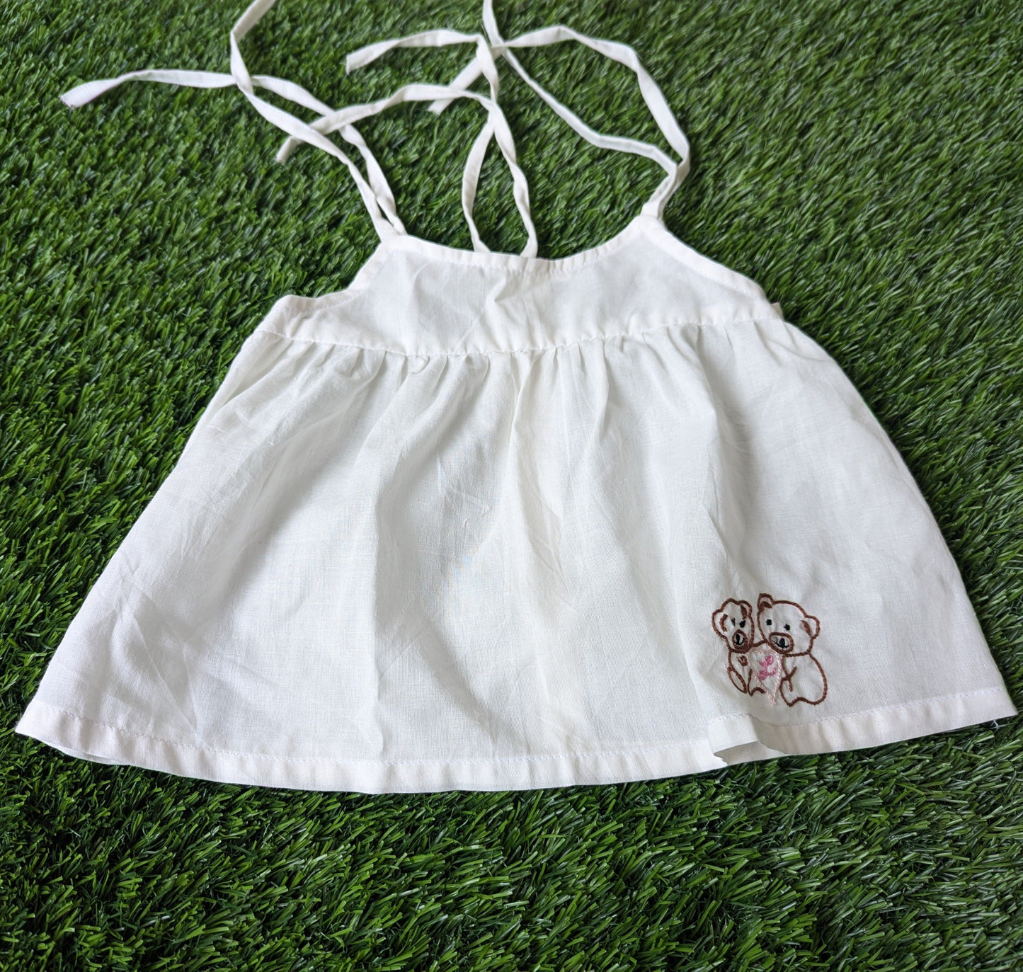 New Born Cotton White Embroidery Dress