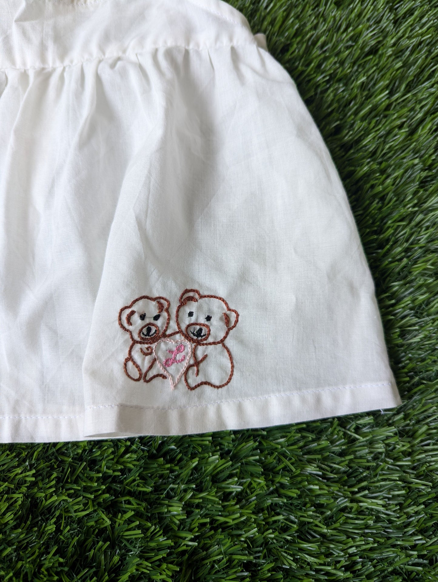 New Born Cotton White Embroidery Dress