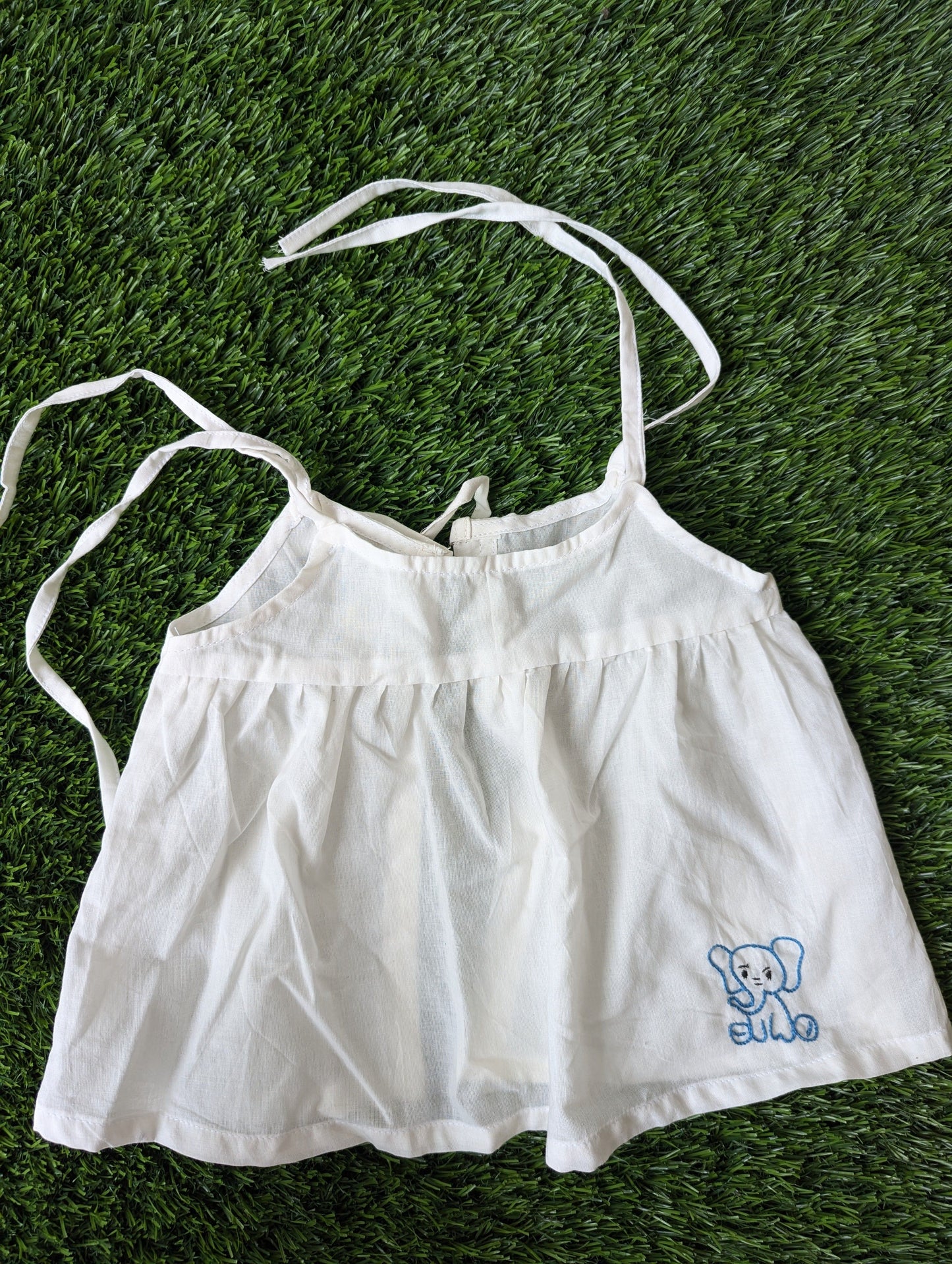 New Born Cotton White Embroidery Dress
