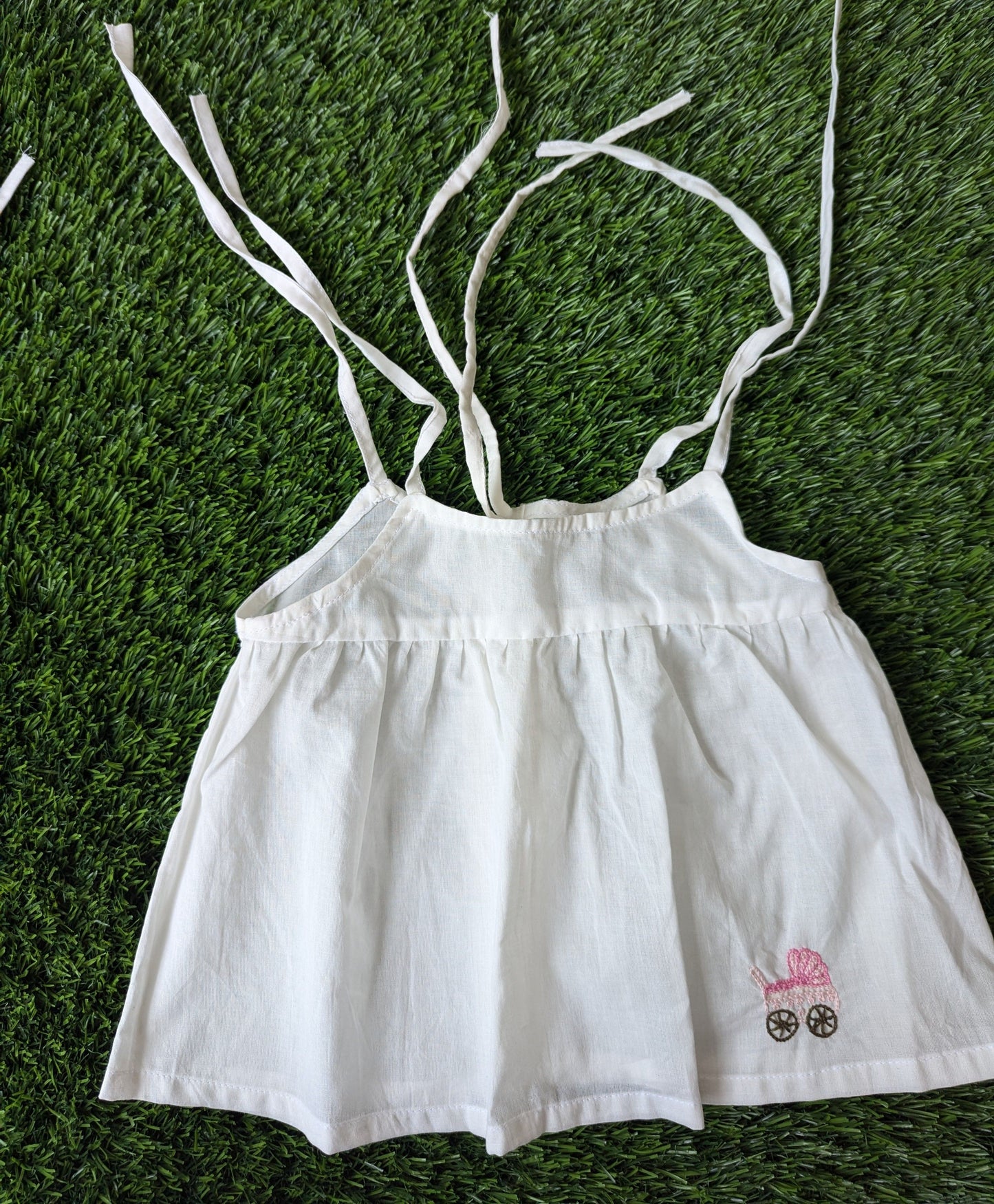 New Born Cotton White Embroidery Dress