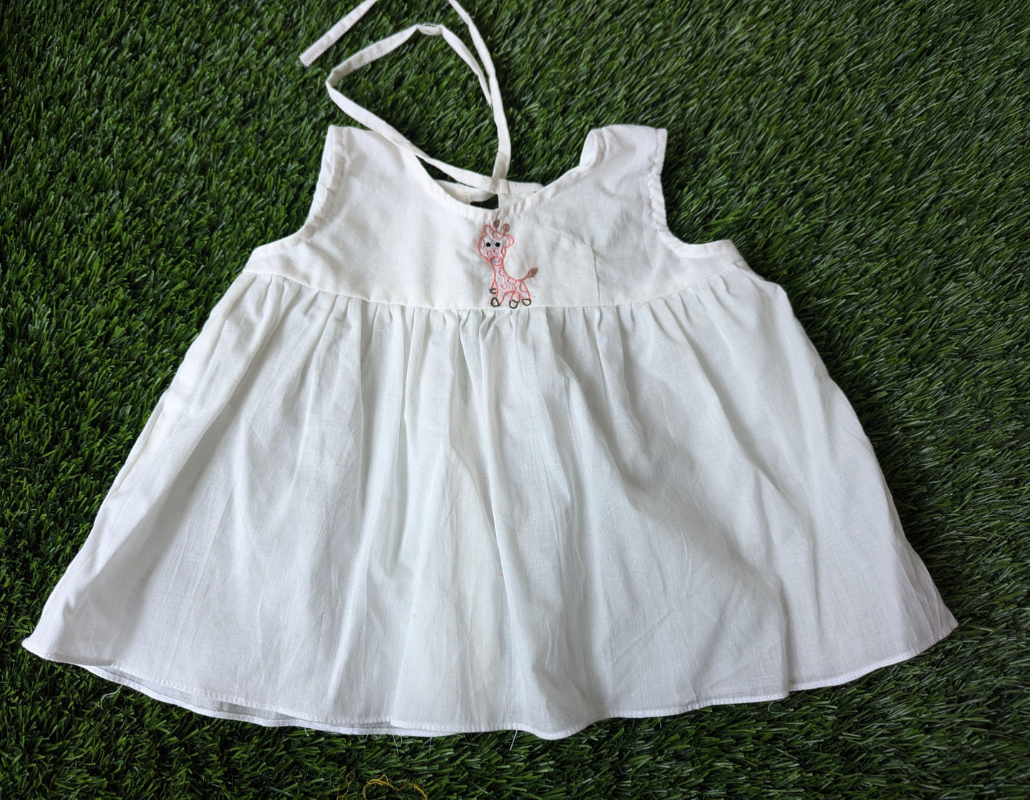 New Born Cotton White Embroidery Dress