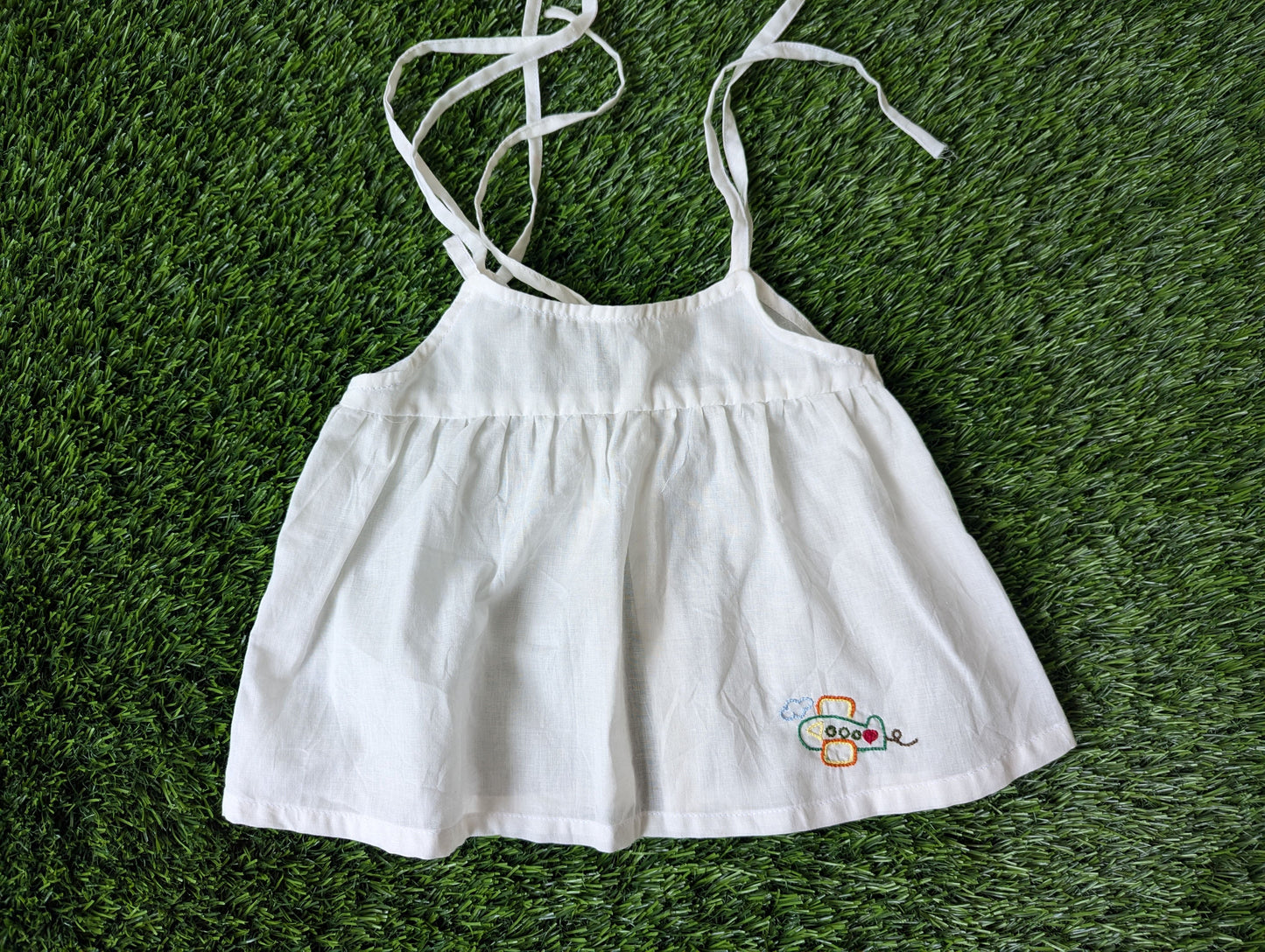 New Born Cotton White Embroidery Dress