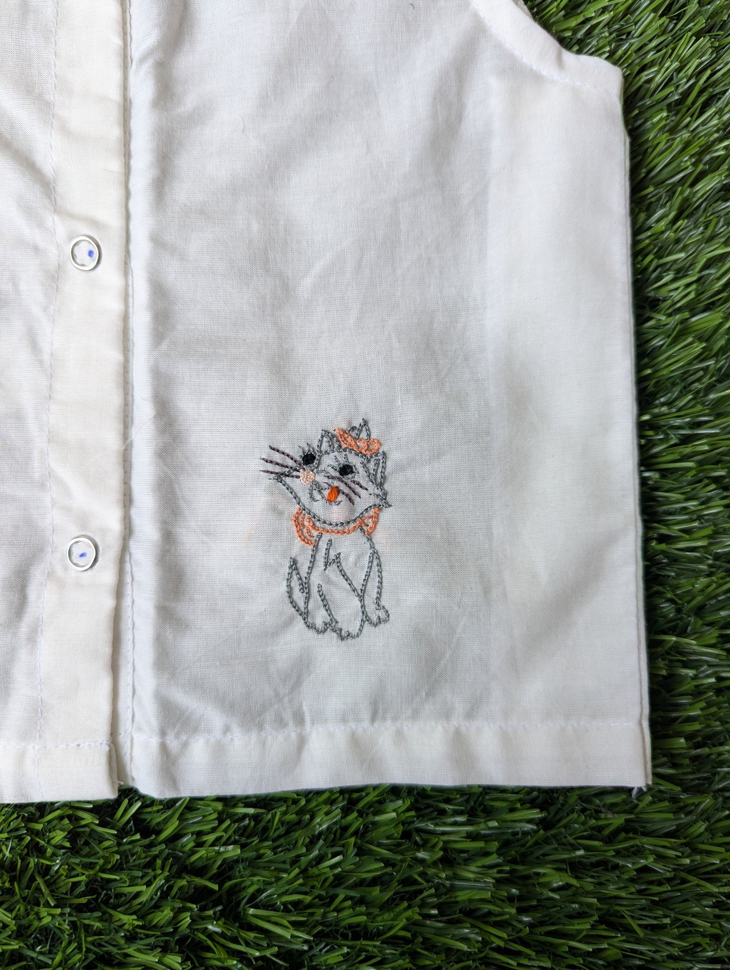 New Born Baby Cotton Embroidery Vest