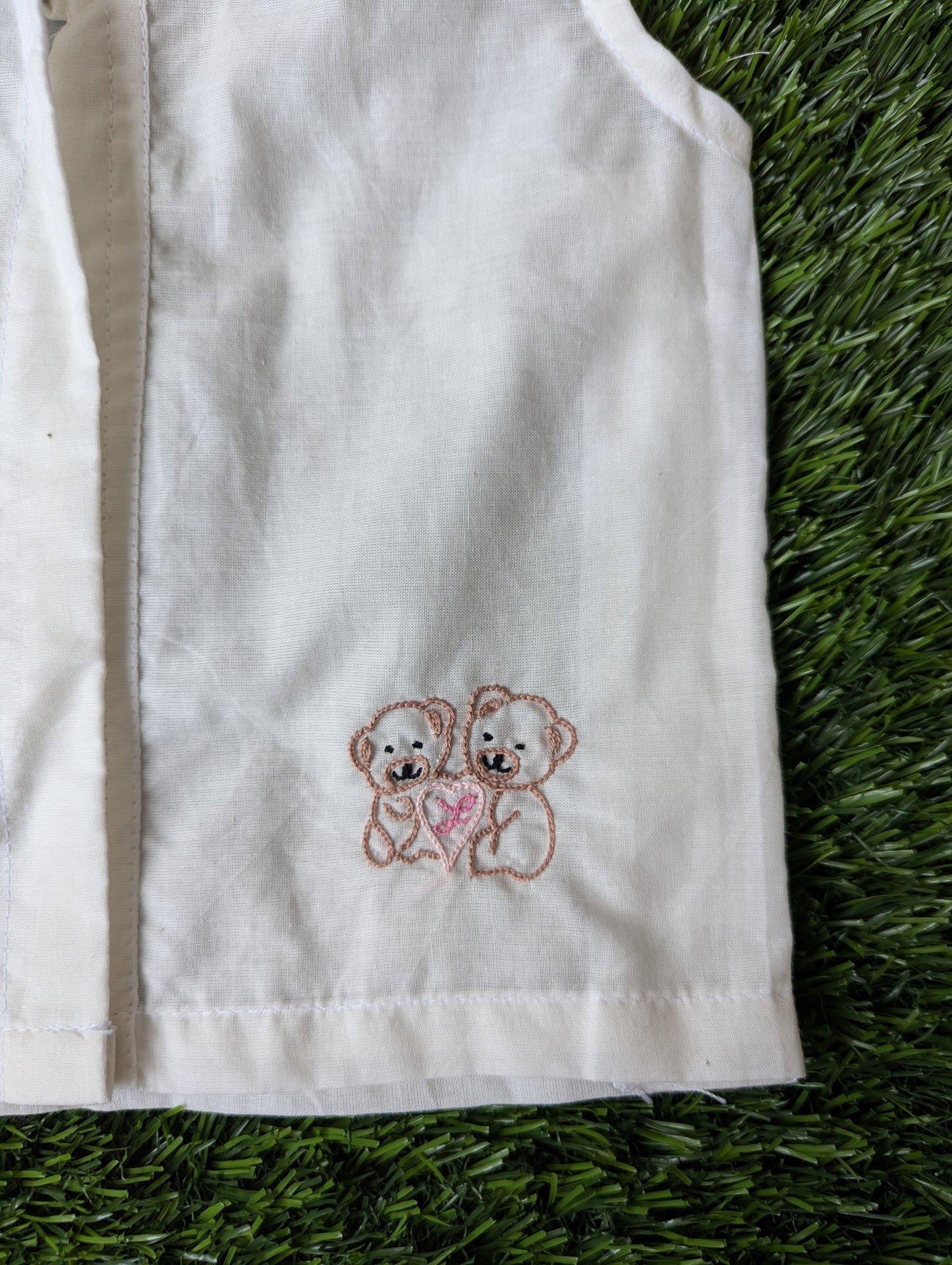 New Born Baby Cotton Embroidery Vest