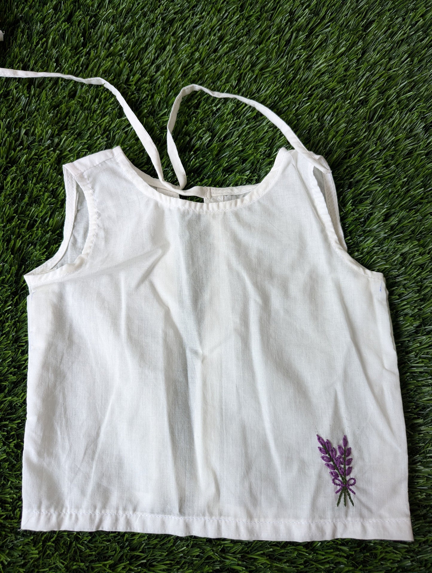 New Born Baby Cotton Embroidery Vest