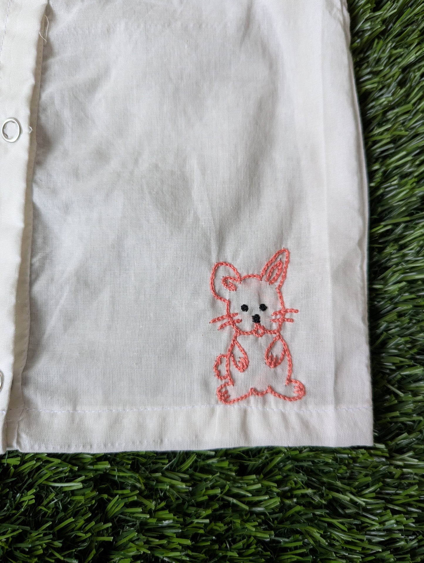New Born Baby Cotton Embroidery Vest
