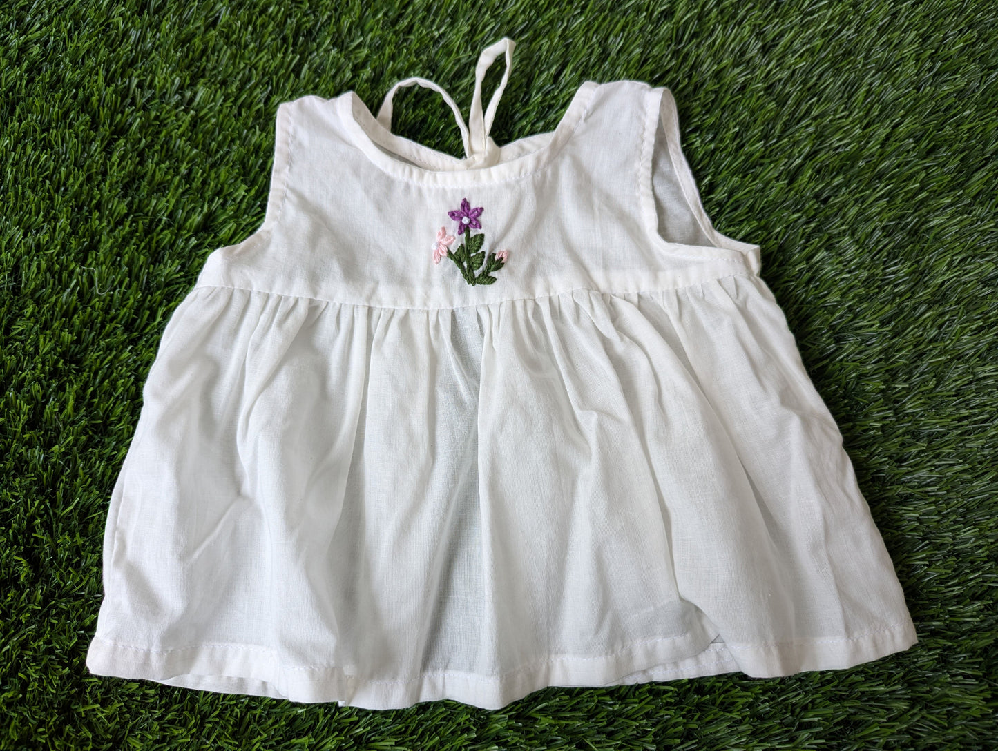 New Born Baby Cotton Embroidery Dress