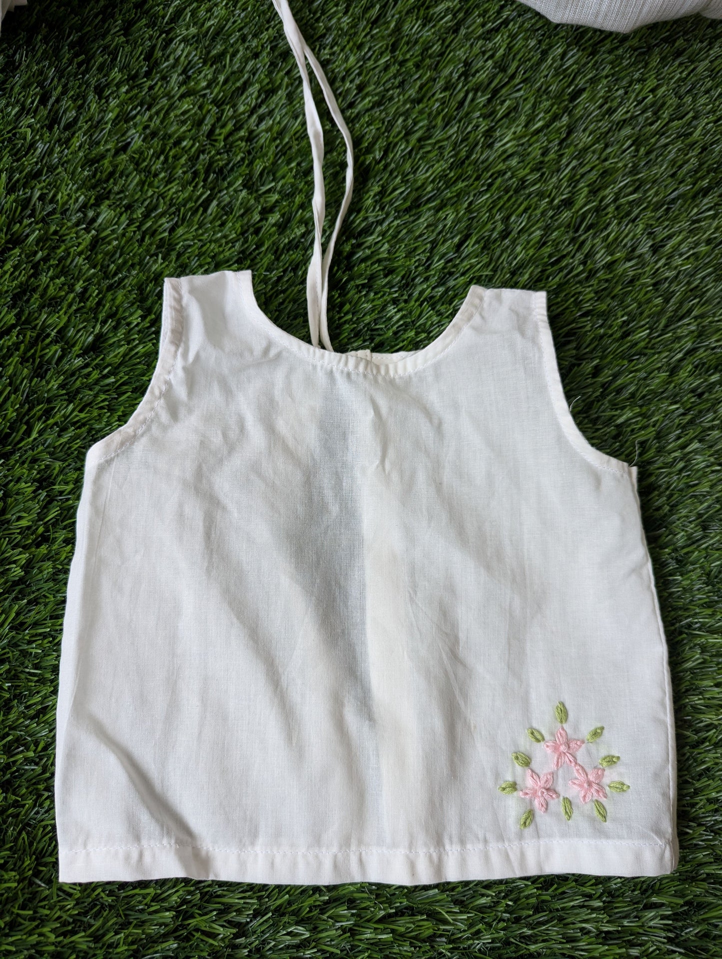 New Born Baby Cotton Embroidery Vest