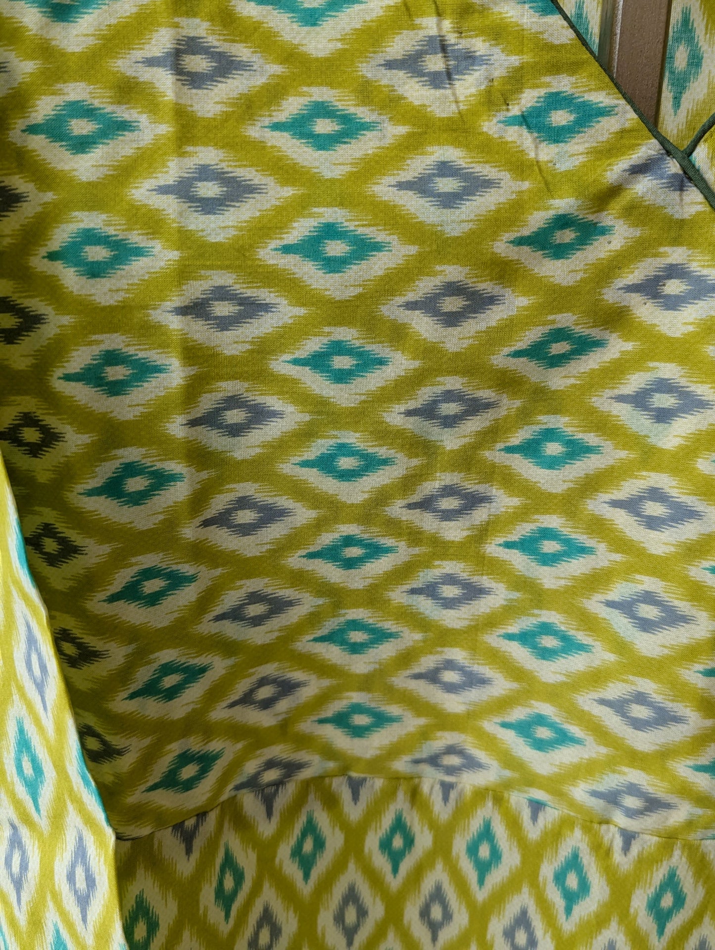Green Ikat Print