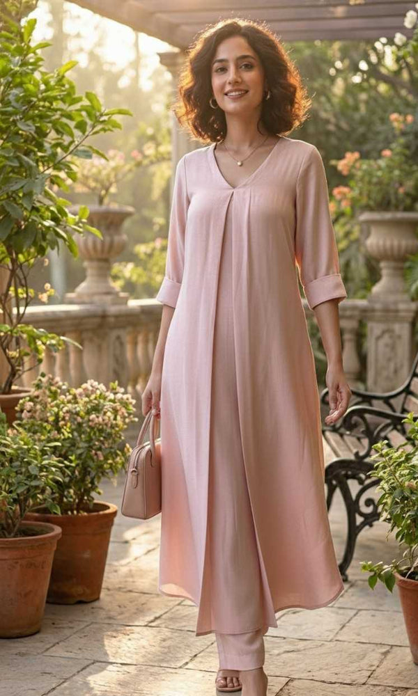 Pink Satin Co-Ord Set