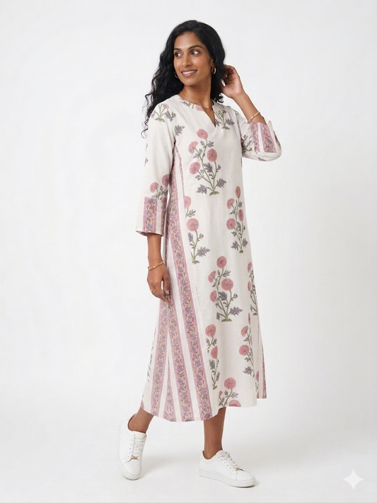 Bloom and Stripe A Line Dress