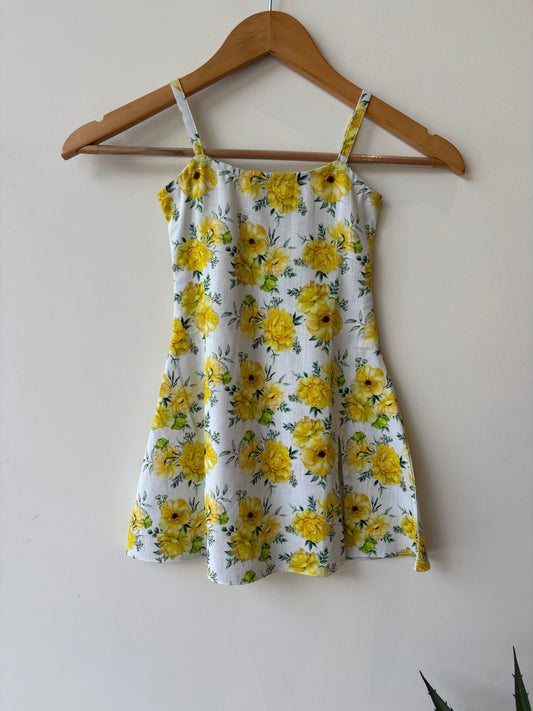 The Cotton Linen Strappy Dress