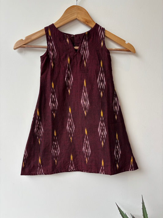Meroon Ikat Dress