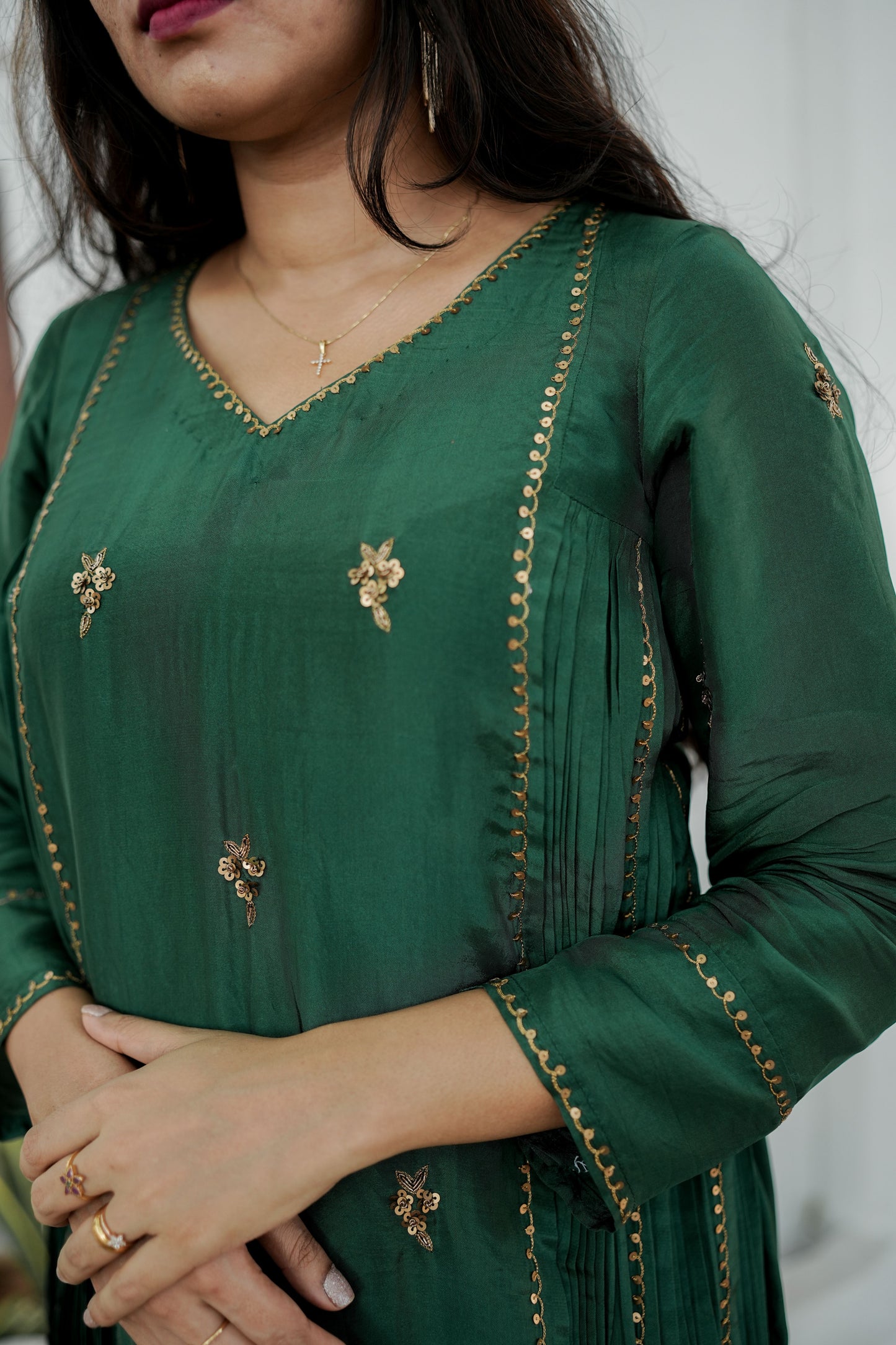 Green Partywear Dress