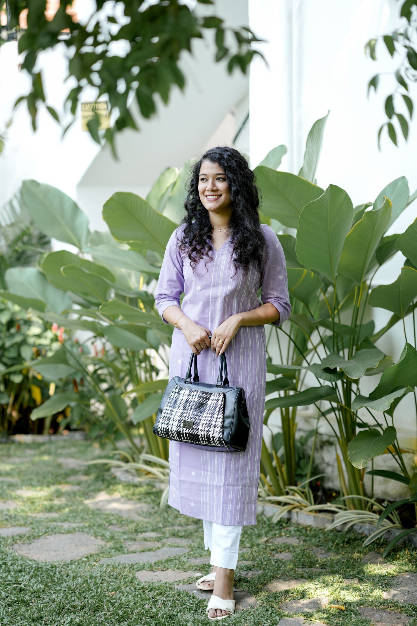 Lavender  Hloom Cotton Kurti