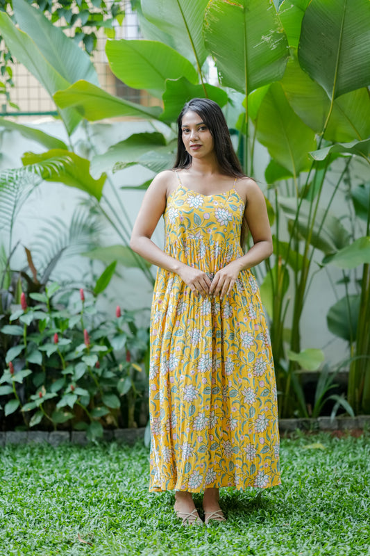 Yellow Strap Dress