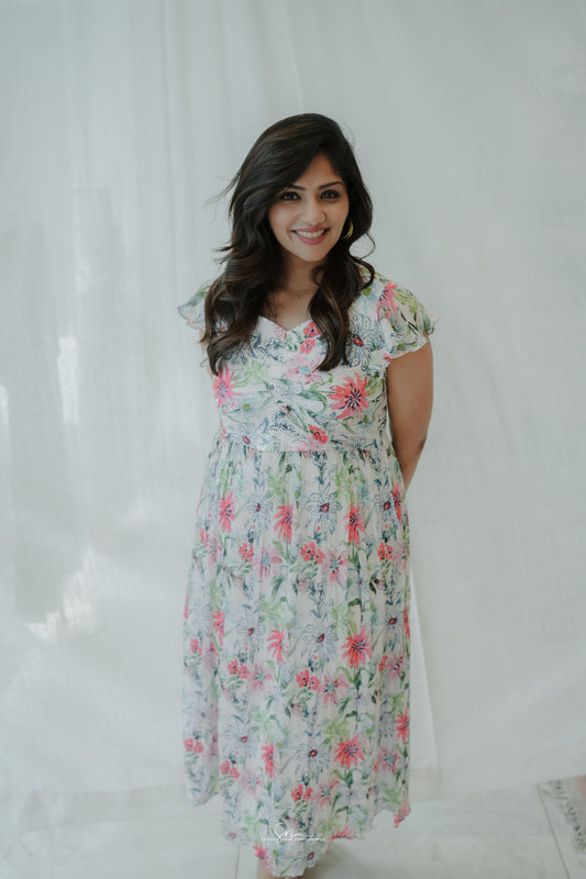 Floral Ruffle Dress