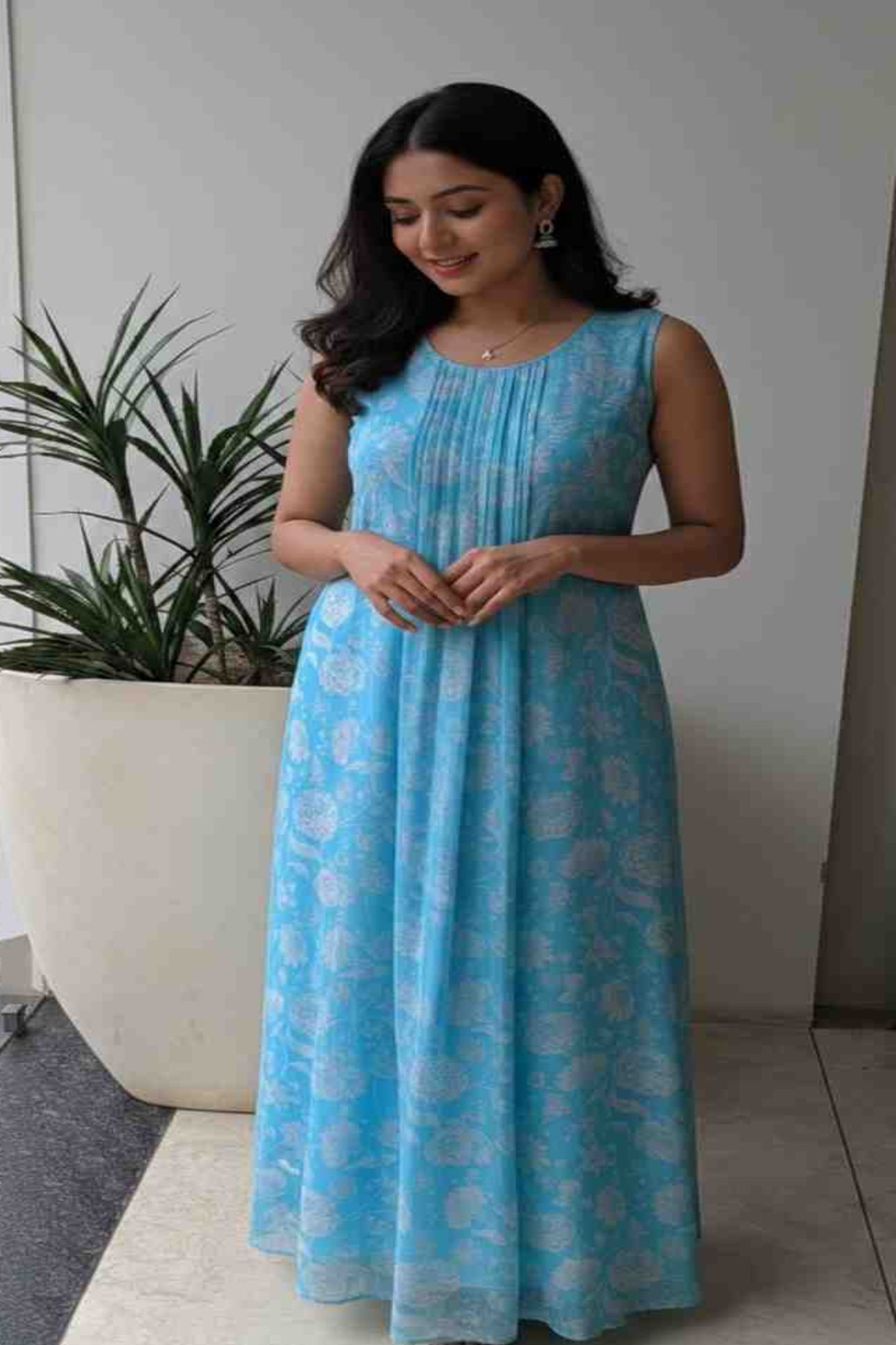Light Blue Georgete Dress