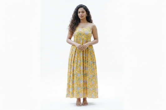 Yellow Strap Dress