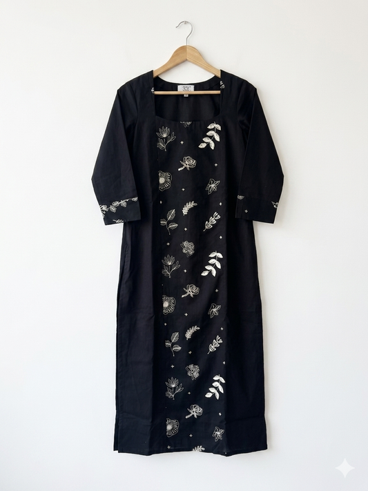 Black mul A-line Dress
