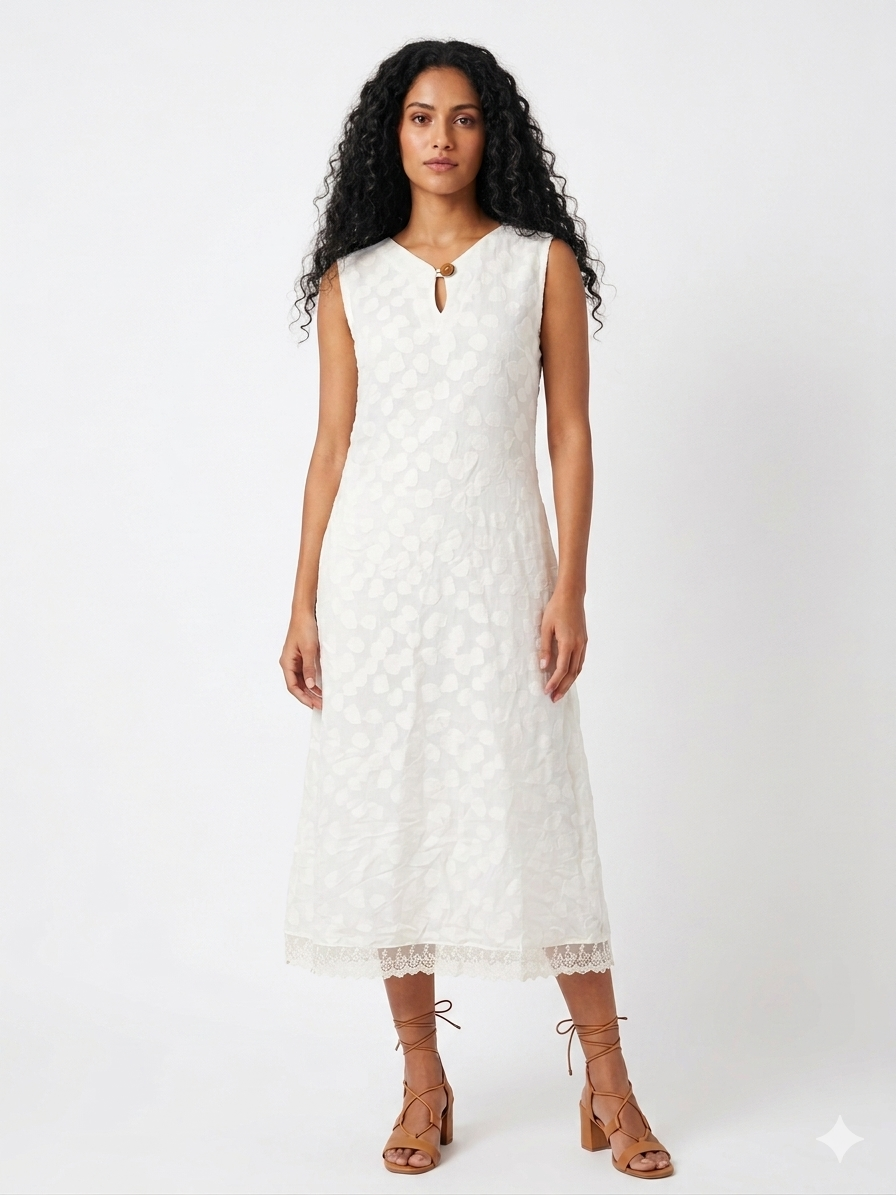 The Pearl Georgette lace Dress