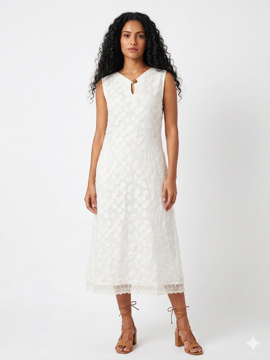 The Pearl Georgette lace Dress