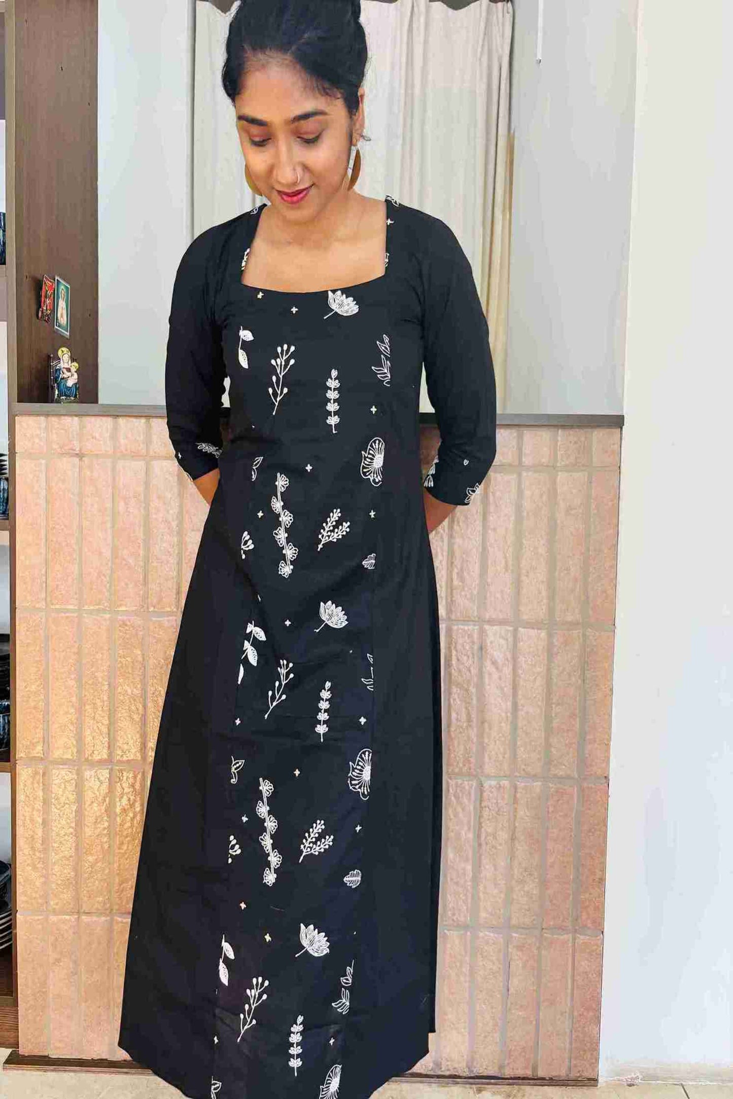 Black Mul embr Aline