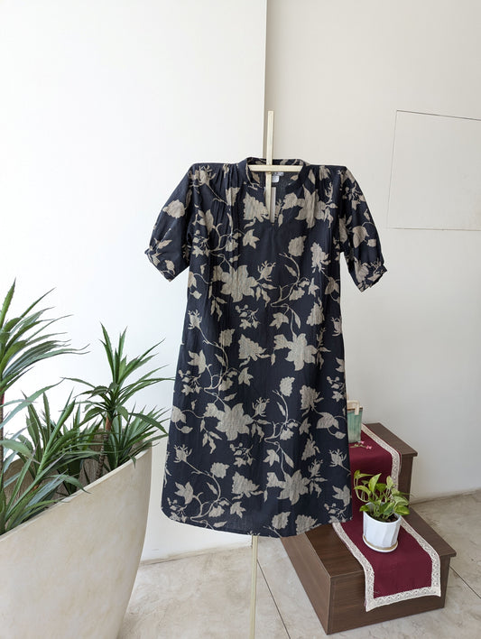 Black Pleated Dress