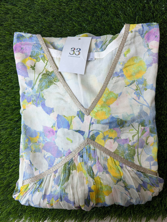 Lavender Alia Cut Dress