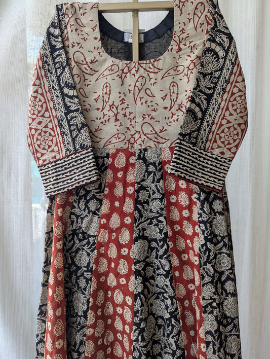 Cotton Panel Cut Dress