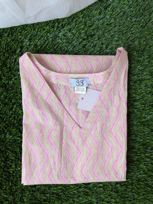 Cotton Stripe Aline Dress