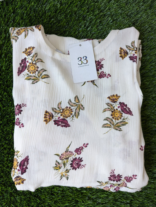 Rayon Floral Print Dress