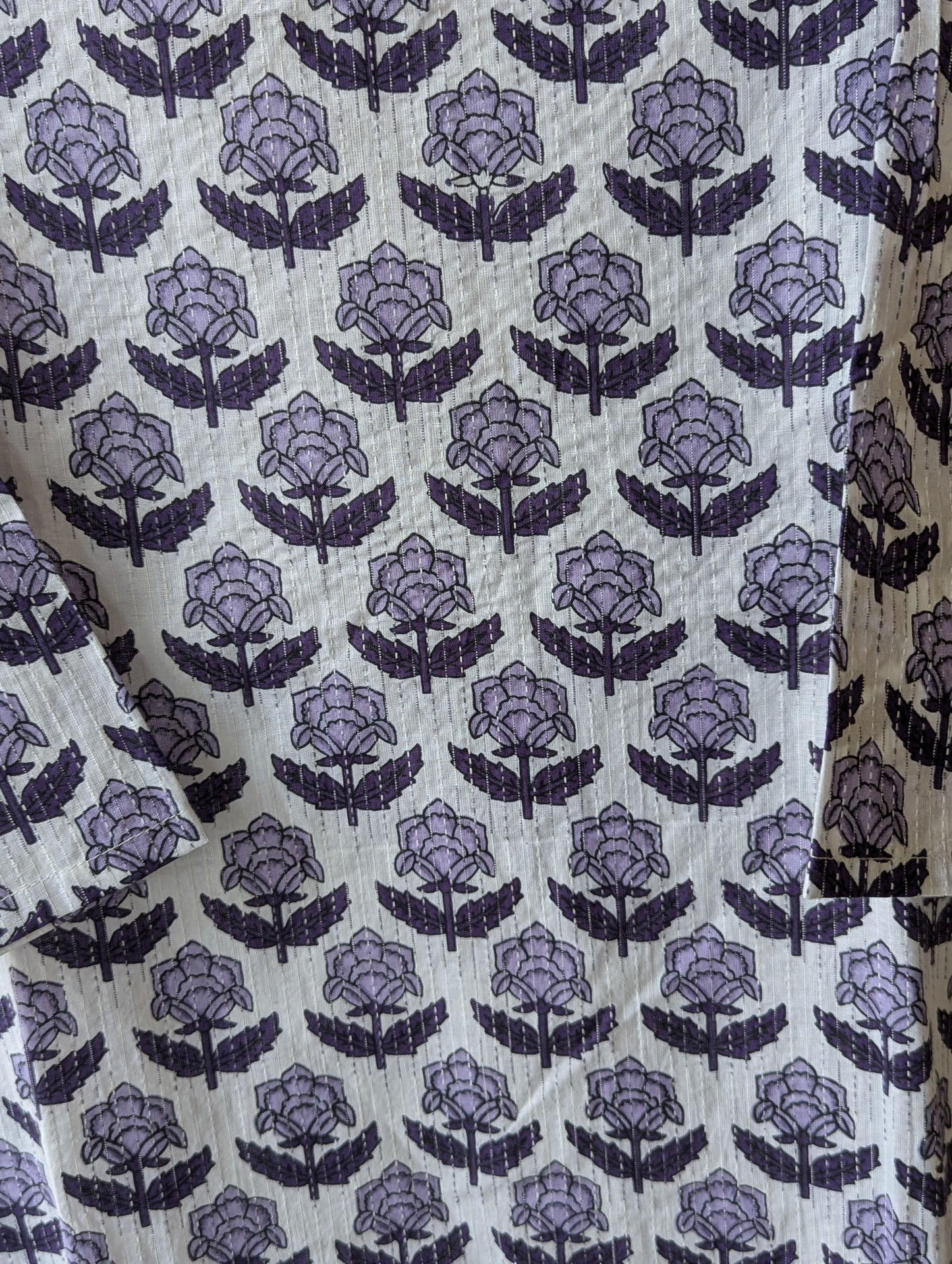 Violet Kantha Cotton Kurti