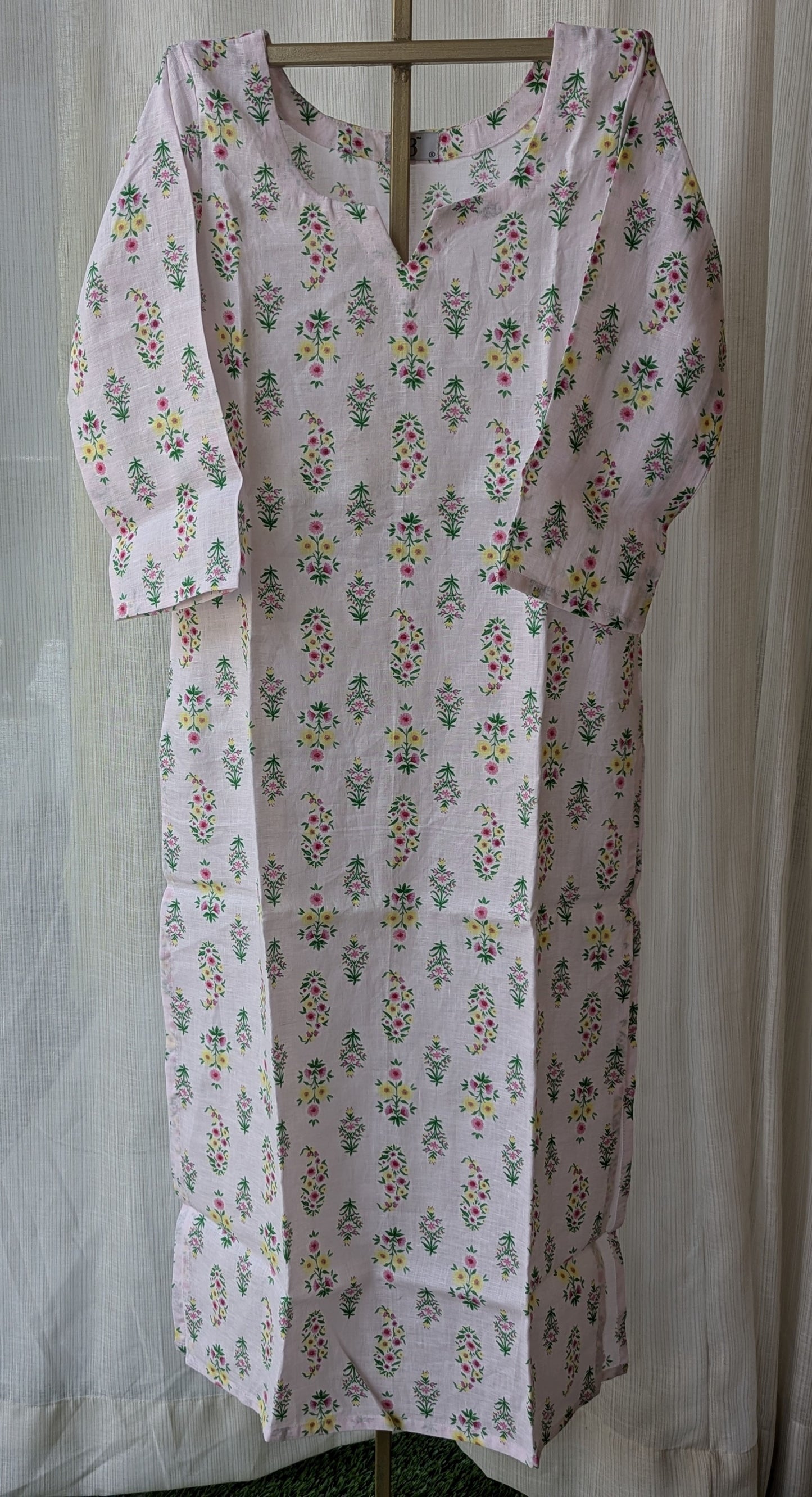 Lavender Linen Kurti