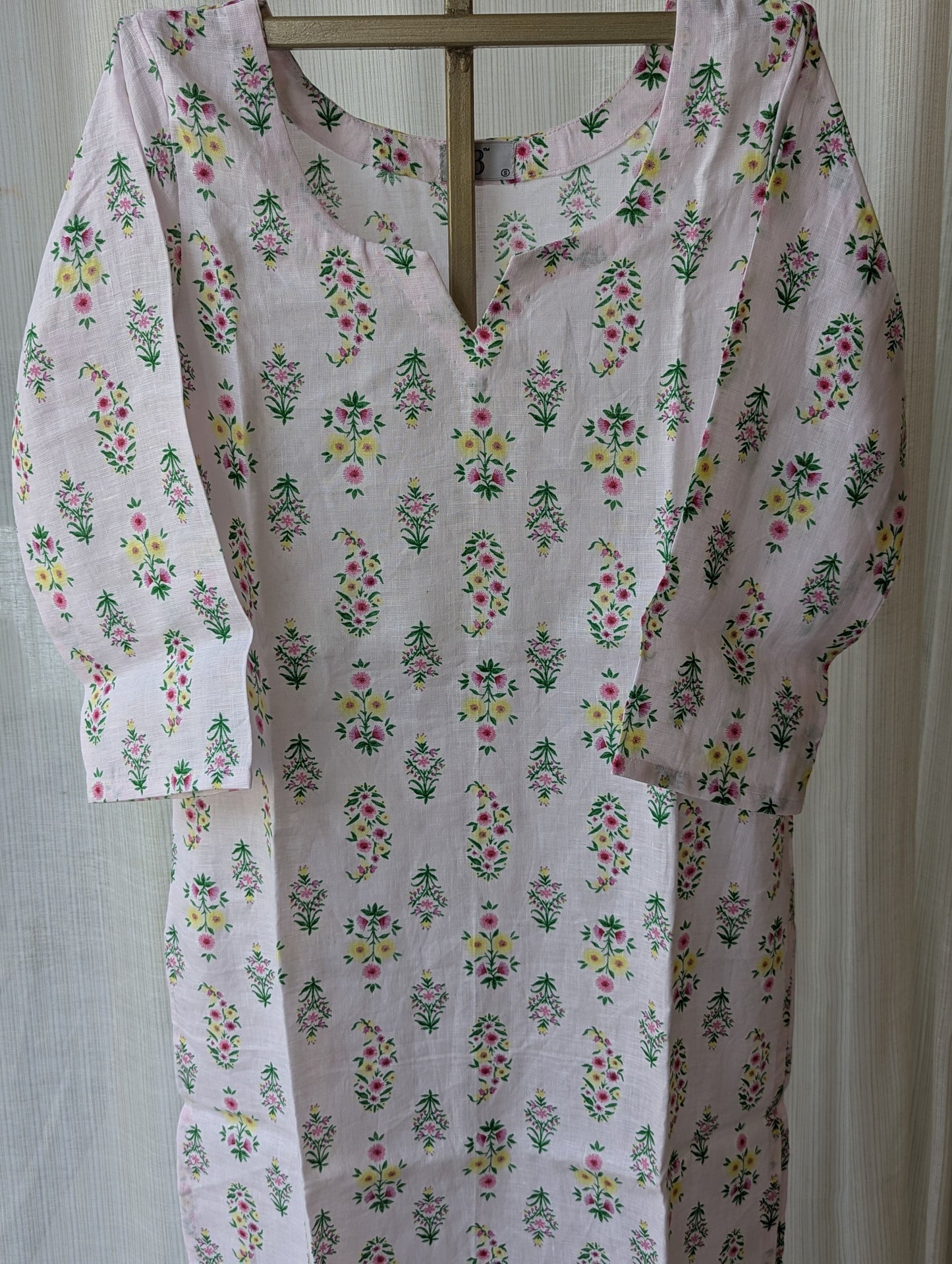 Lavender Linen Kurti