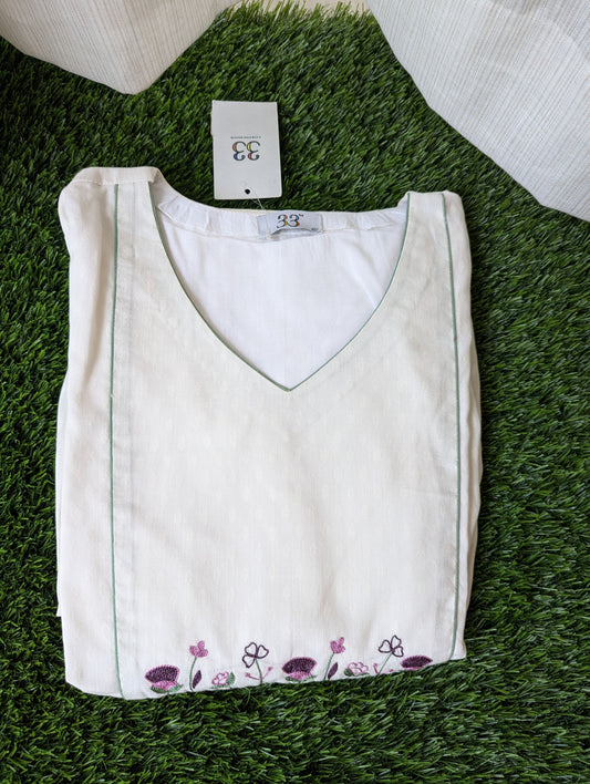 Dhobby Cotton Embr Kurti