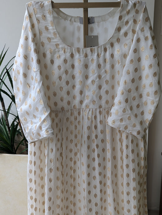 Russian Jacquard Anarkali Dress
