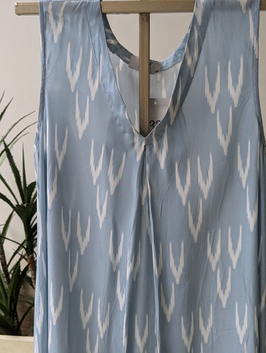 Blue Crepe Co-Ord Set