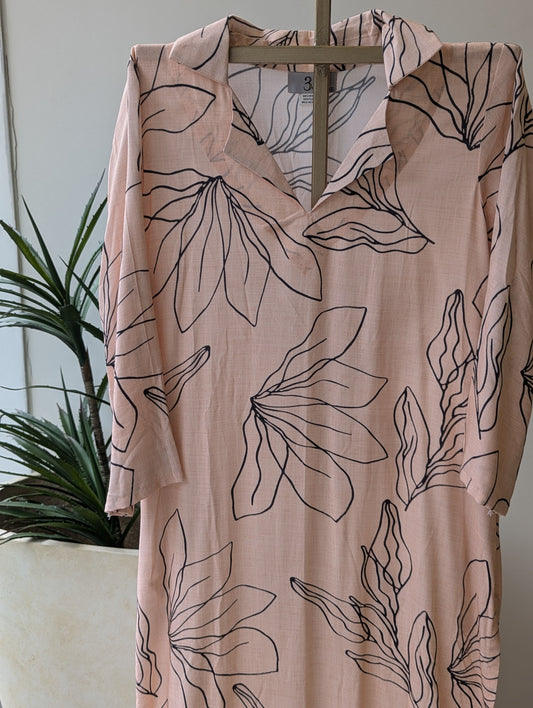 Peach Mulcotton Co-Ord Set