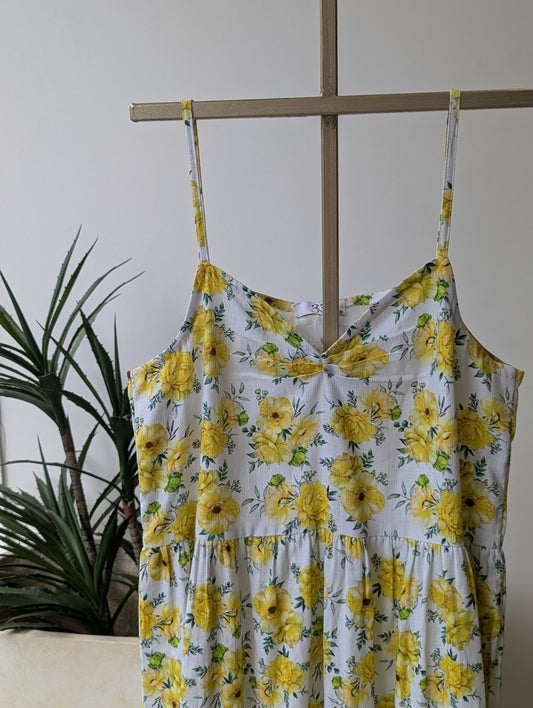 Yellow Floral Dress