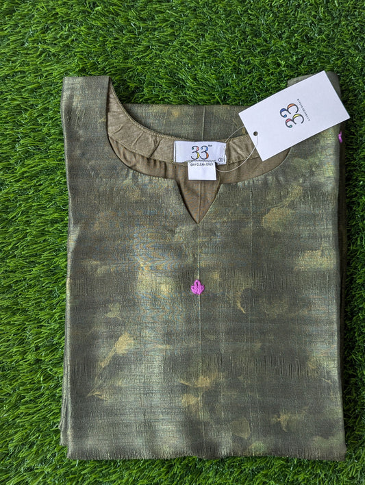 Semi Tussar  Kurti
