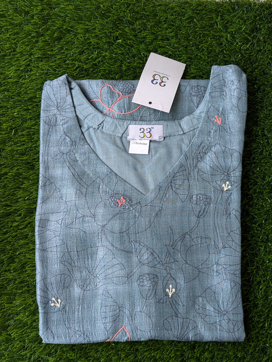 Semi Tussar Kurti