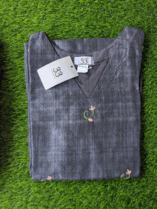 Semi Tussar  Kurta