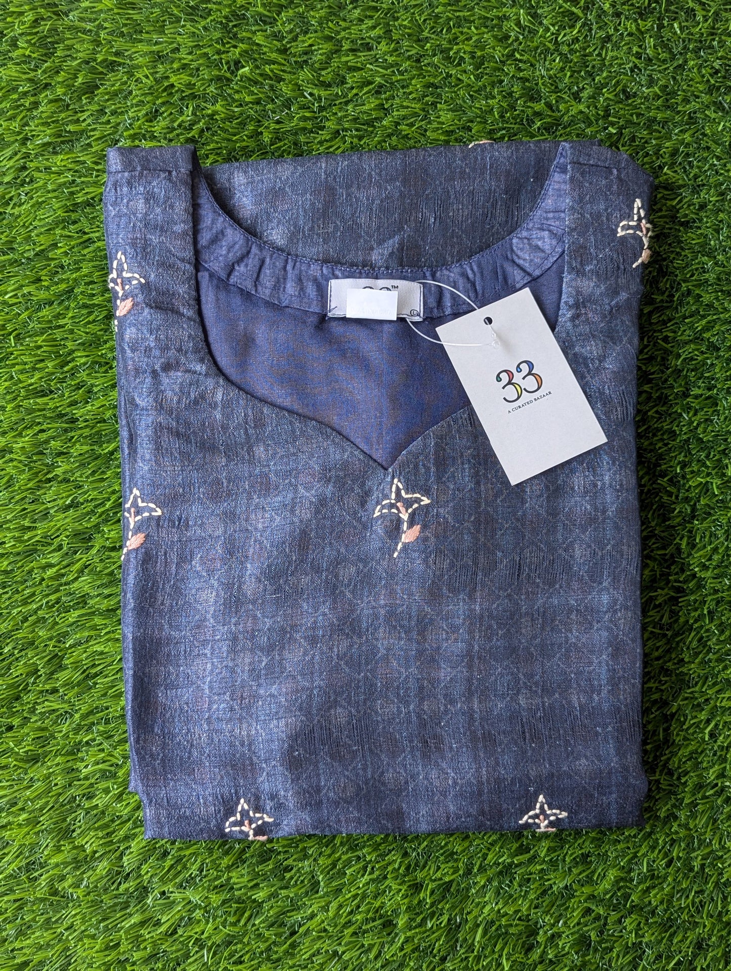 Semi Tussar  Kurti